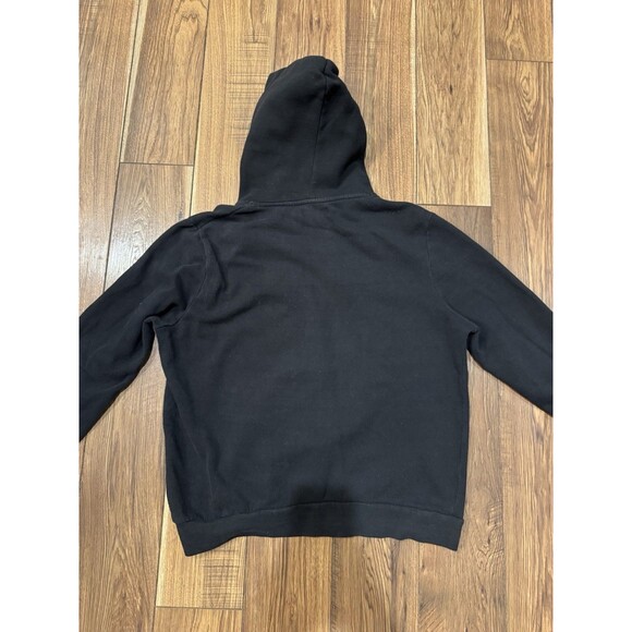 (Y2K) Young & Reckless LOS ANGELES Black Yellow Pullover Hoodie Size XL - Picture 5 of 6